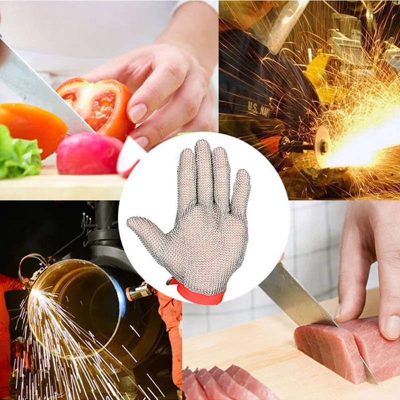 Перчатки для защиты мяса IYouNice Hig защитные перчатки из 100% нержавеющей стали 304 с
