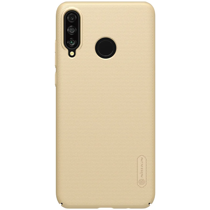 Для huawei P30 Lite чехол Nillkin Супер Матовый экран huawei P20 Lite Nova 3E 4E твердая задняя крышка для huawei P30 Lite чехол для телефона - Цвет: Золотой