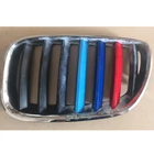 3 шт. ABS автомобильные наклейки для BMW X5 E53 2004 2005 2006 2007 M Power, автомобильный бампер, передняя решетка, обшивка, полоски, аксессуары