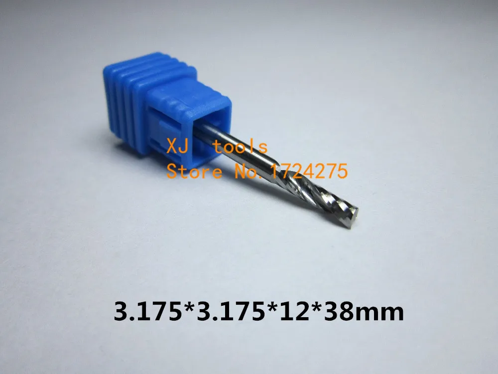5pcs diameter 1mm/1.5mm/2mm/2.5mm/3.175mm Tungsten Carbide single 1 Flute End milling cutter CNC Bits for Acrylic cutting tool |