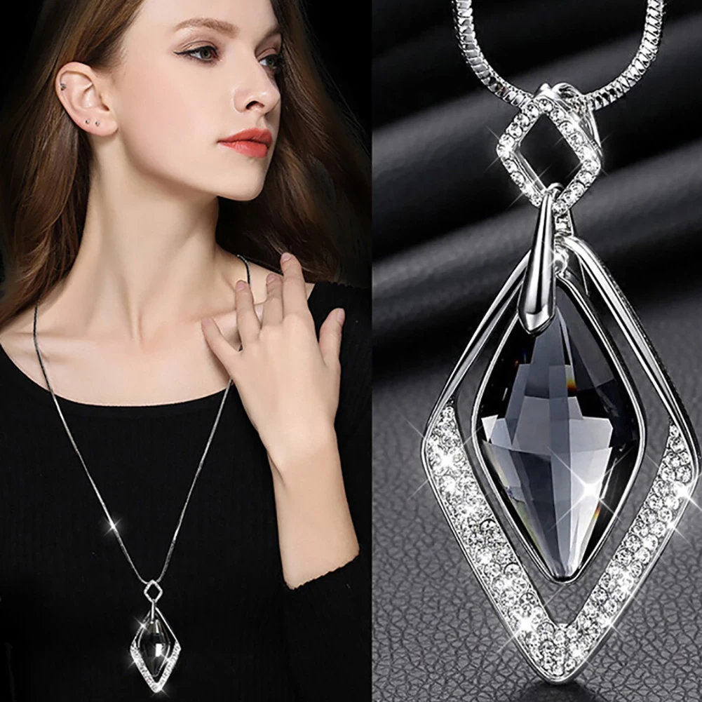 Bluelans Длинные ожерелья и подвески для женщин Collier Femme геометрические эффектные Colar