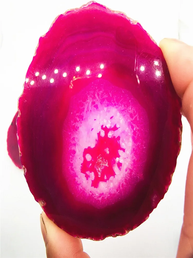 8 см высокое качество натуральный красный кварц кристалл агат плиты фрагмент