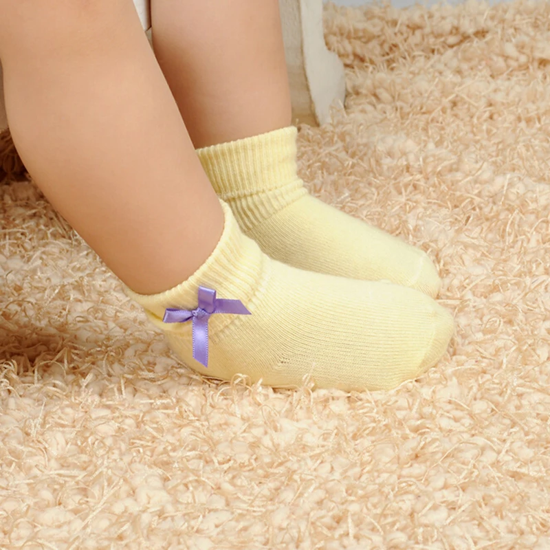 Мягкие хлопковые носки для детей весенне-осенние девочек новые милые короткие с