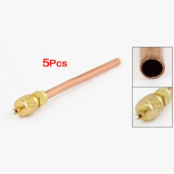 MYLB-5 Pcs Air Conditioner Spare Part 6mm Copper Tube OD Filling Access Valve | Обустройство дома