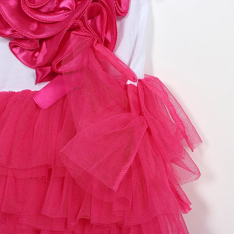 Новое Летнее бальное платье для девочек кружевное платье-пачка красивое с