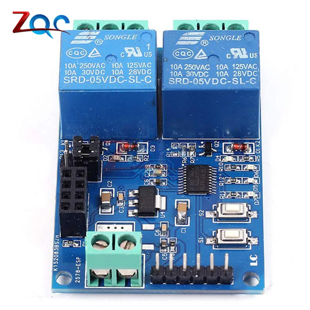 DC 5V ESP8266 ESP 01 2 WiFi реле канала модуль канальный релейный для IOT умный дом с помощью
