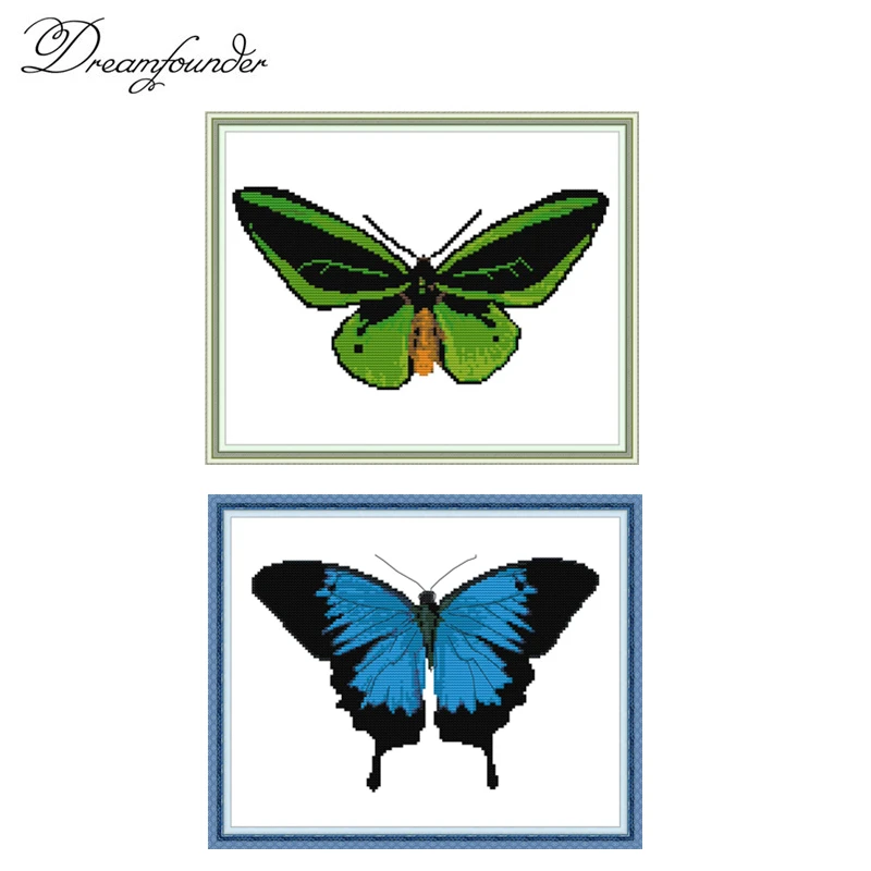 

Butterfly Series cross stitch kit aida 14ct 11ct count print canvas stitches embroidery DIY handmade needl