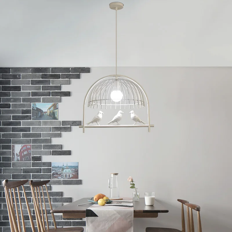 HAIXIANG светодиодная железная потолочная лампа для балкона люстра спальни