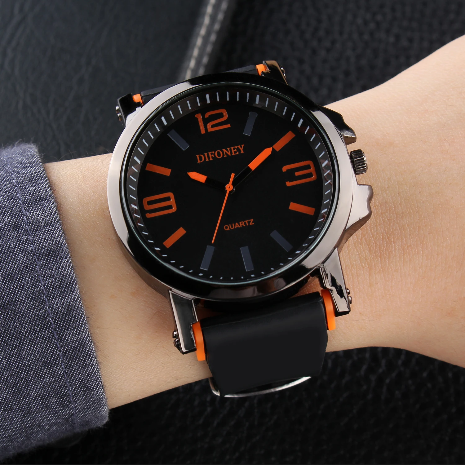 DIFONEY Мужские Кварцевые Часы 2107 Модный Бренд Военная Спорт Наручные Мужчины