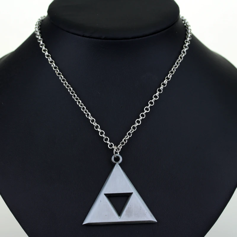 Легенда о Зельде Triforce треугольник сплав кулон ожерелье высокое качество подарок для женщин мужчин модные аксессуары игровые ювелирные изделия