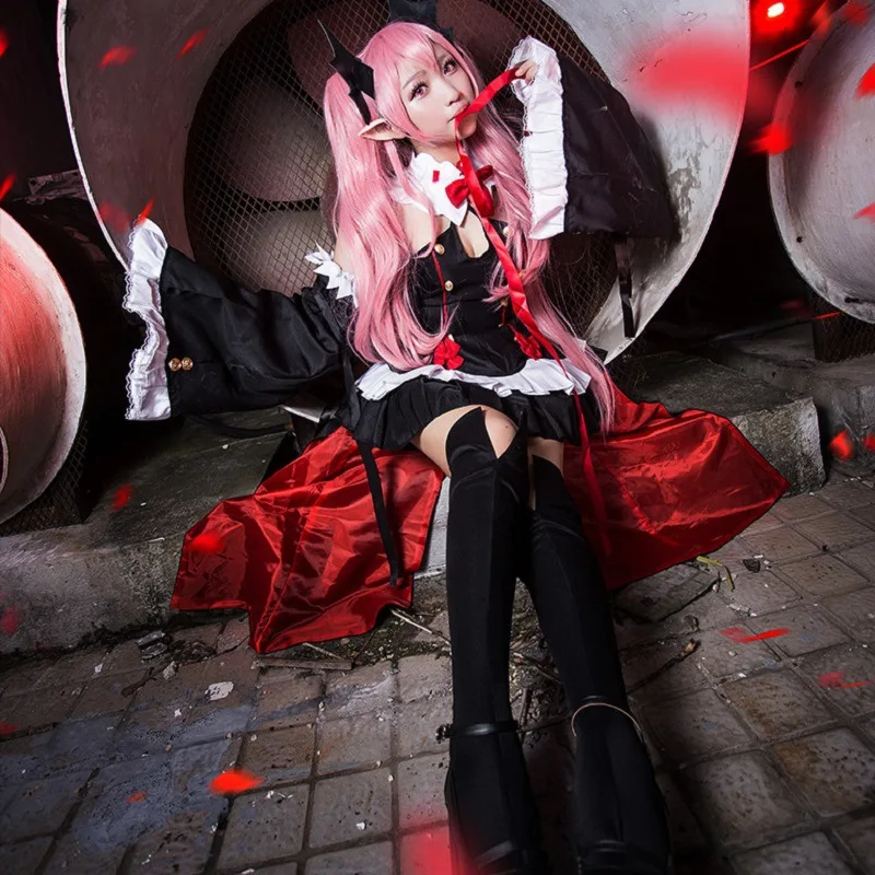 2019 аниме Серафим конца Owari no Seraph Krul Tepes униформа косплей костюм полный комплект