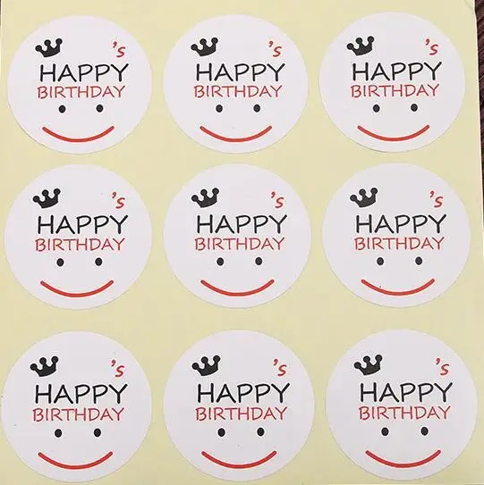 Наклейка с уплотнениями на день рождения скрапбукинг бумажные этикетки ручной