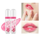 Вишенка желе блеск для губ Водонепроницаемый Температура Изменение блеск для губ Губная помада розовый оттенок Макияж для губ