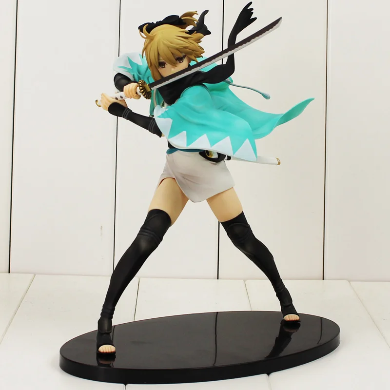 21 см судьба Grand для Okita Souji с мечи 1/6 весы Боевая версия ПВХ фигурка Коллекционная