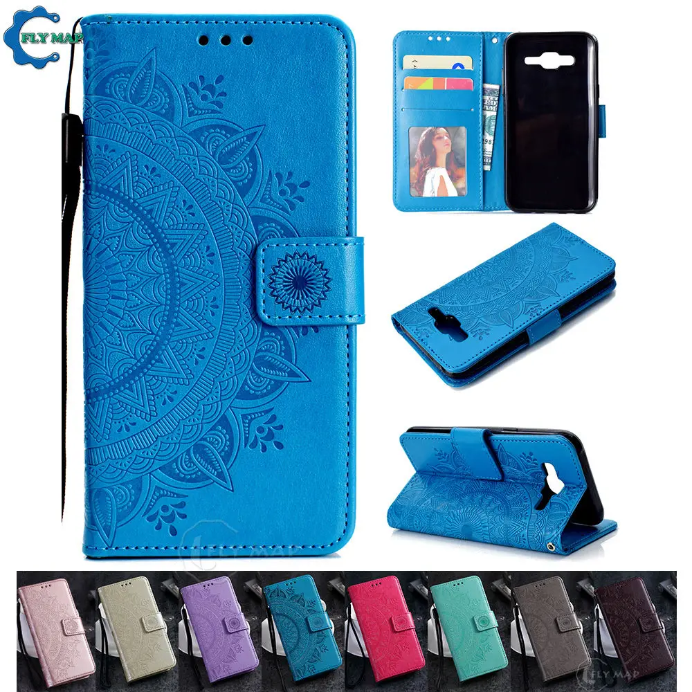 Чехол кошелек с откидной крышкой для Samsung Galaxy J5 2015 J 5 500 J500H J500FN J500H/DS SM 5j цветочный