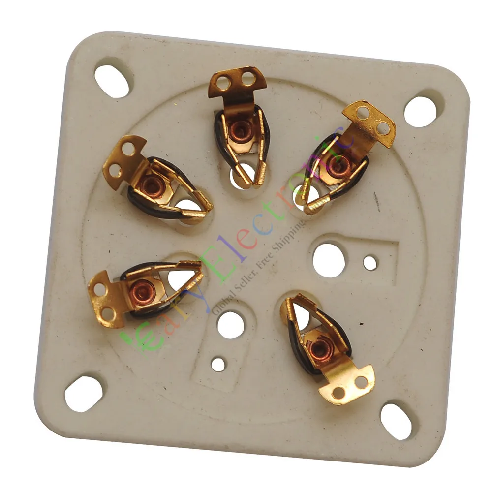 Оптовая и розничная продажа 5 шт. 7 контактный золотистый медный керамический