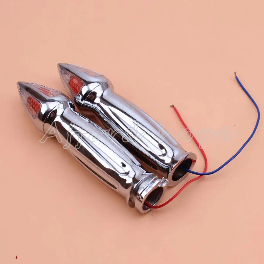 Мотоциклетный хромированный алюминиевый 1 &quotруль рукоятка + наконечники