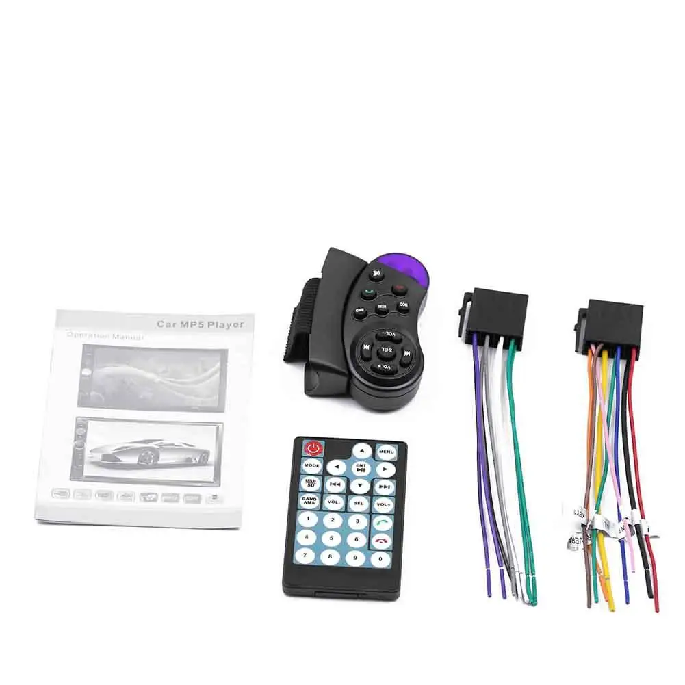 

7 Inch 2 DIN Car Music Player Car Stereo Audio Bluetooth Touch MP5 Player Tuning Range USB FM Radio Receiver CAMERA