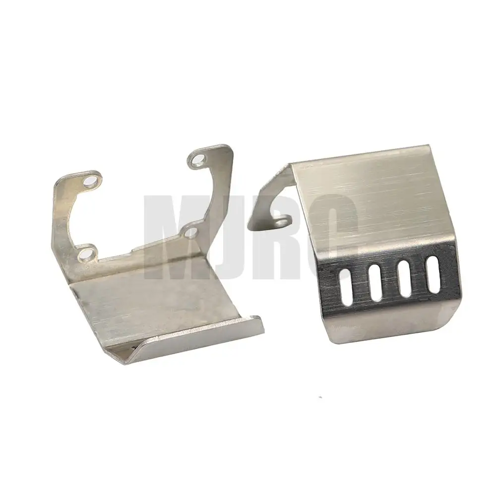 MJRC Stainless Steel Chassis Armor Axle Protector Plate for 1/10 RC Crawler Axial SCX10 II 90046 90047 90059 90060 enlarge