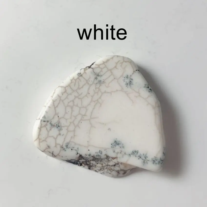 white Каменное ожерелье, эффектное ожерелье, массивное ожерелье - Окраска металла: white