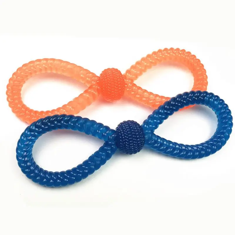 ПЭТ твист 8 формы игрушки зубцы молярная игрушка TPR Поплавковый укус Устойчив для