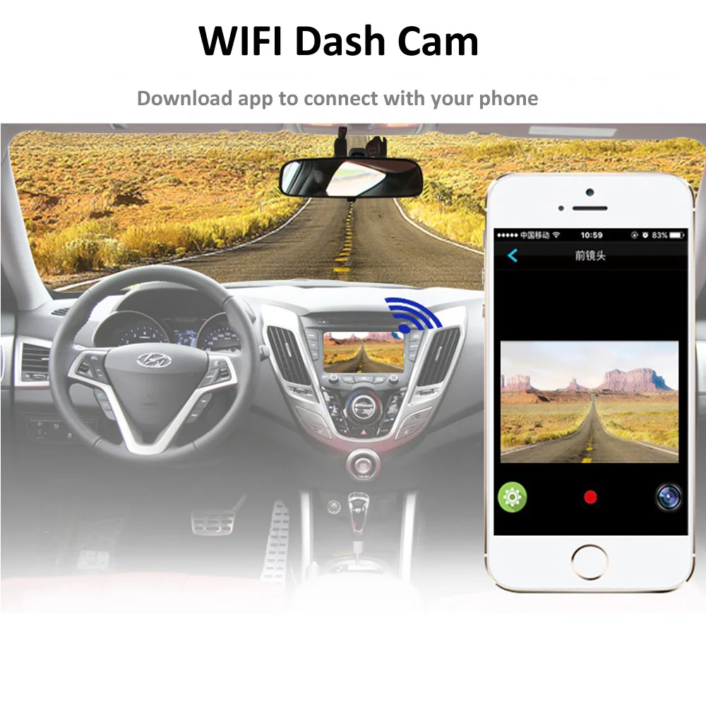 Видеорегистратор Full HD 1080 P WiFi ночное видение|car camera dvr|dvr video recorderdvr rd |