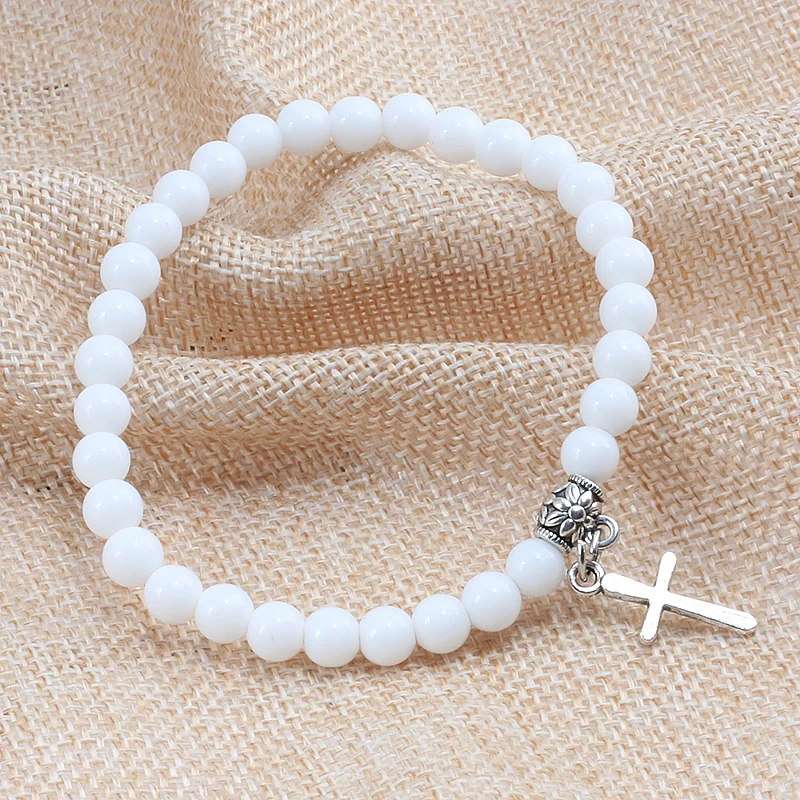 Браслеты из бисера для мужчин и женщин ювелирные изделия натурального камня 6 мм