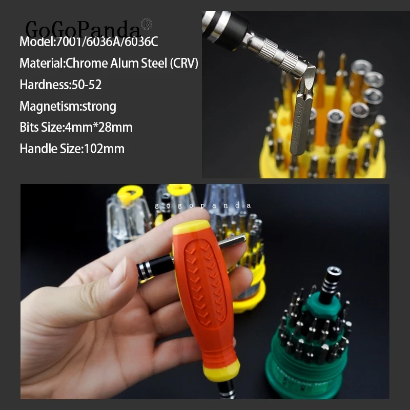 Набор прецизионных отверток с ручкой магнитные фотоинструменты 31 в 1 (T4 Torx)|screwdriver