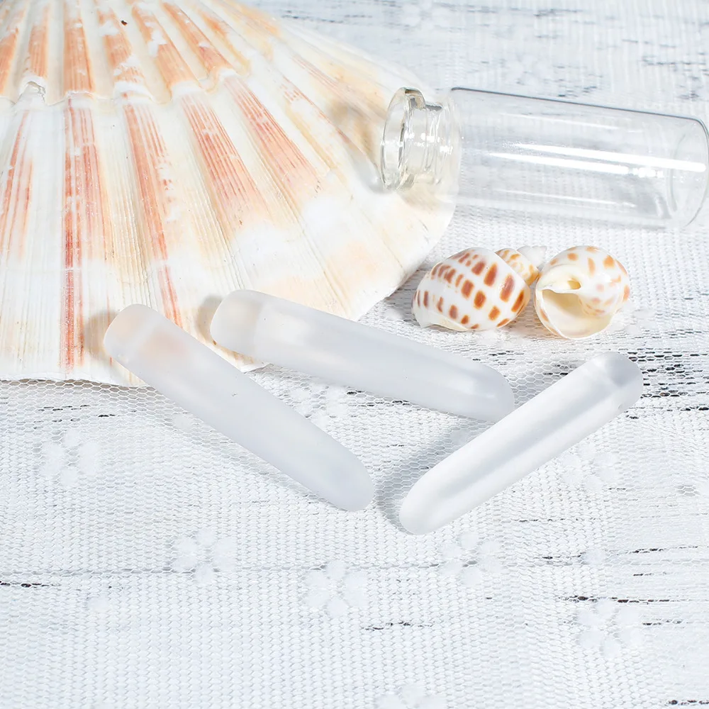 8 сезонов подвески из полимерного морского стекла овальные синие прозрачные