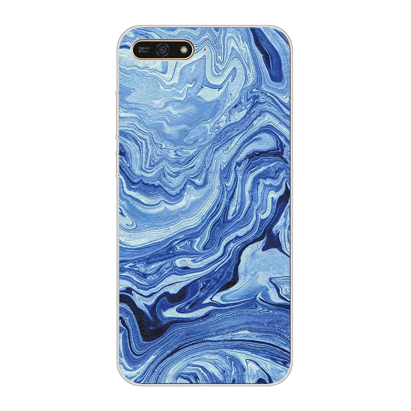 Ciciber новые роскошные глянцевые мраморные чехлы для huawei Y9 Y7 Y6 Y5 Y3 Prime Pro из мягкого ТПУ, прозрачная задняя крышка, чехлы для телефона - Цвет: 2