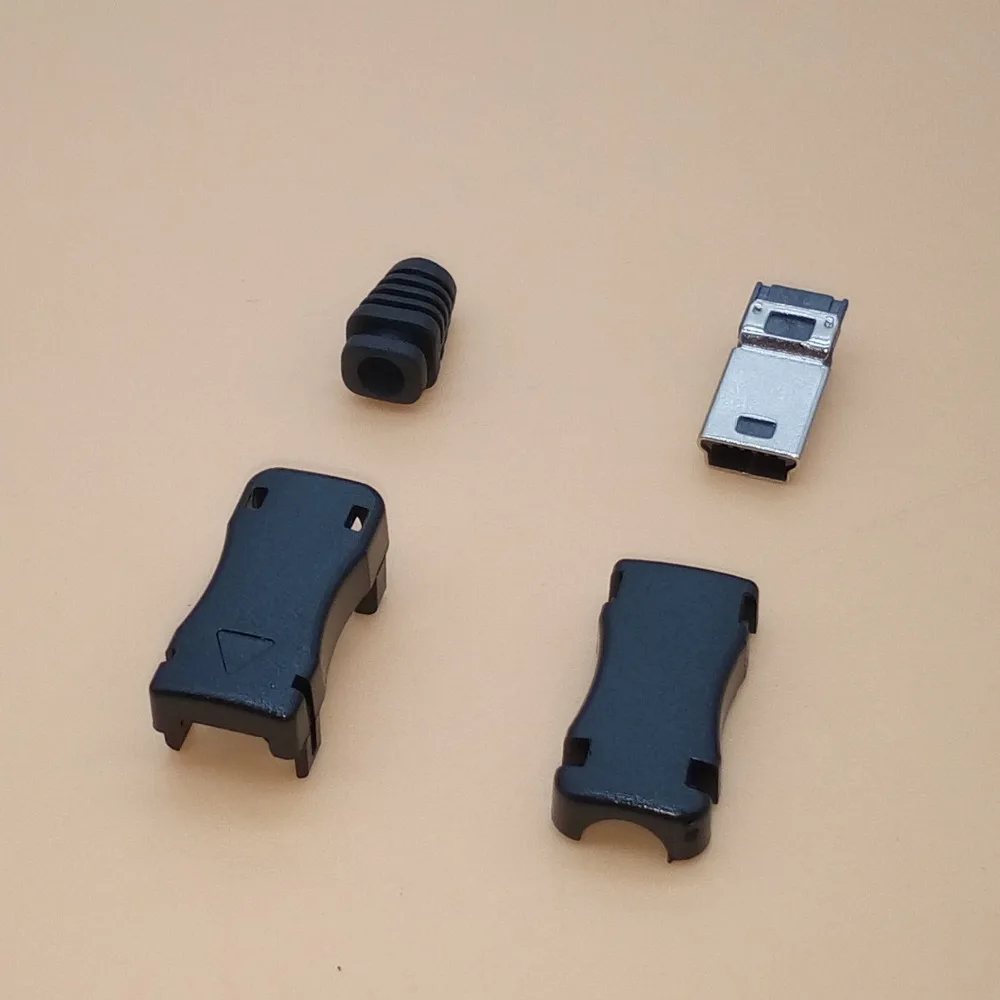 10 комплектов мини Usb 4 в 1 Тип 5Pin сварочный штекер адаптер черный для видов DIY |