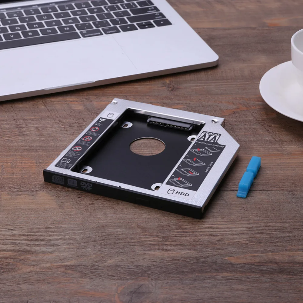 Универсальный SATA 2-й жесткий диск корпус внешний SSD жесткий диск Caddy чехол для 9,5 мм ноутбука CD/DVD-ROM Оптический отсек