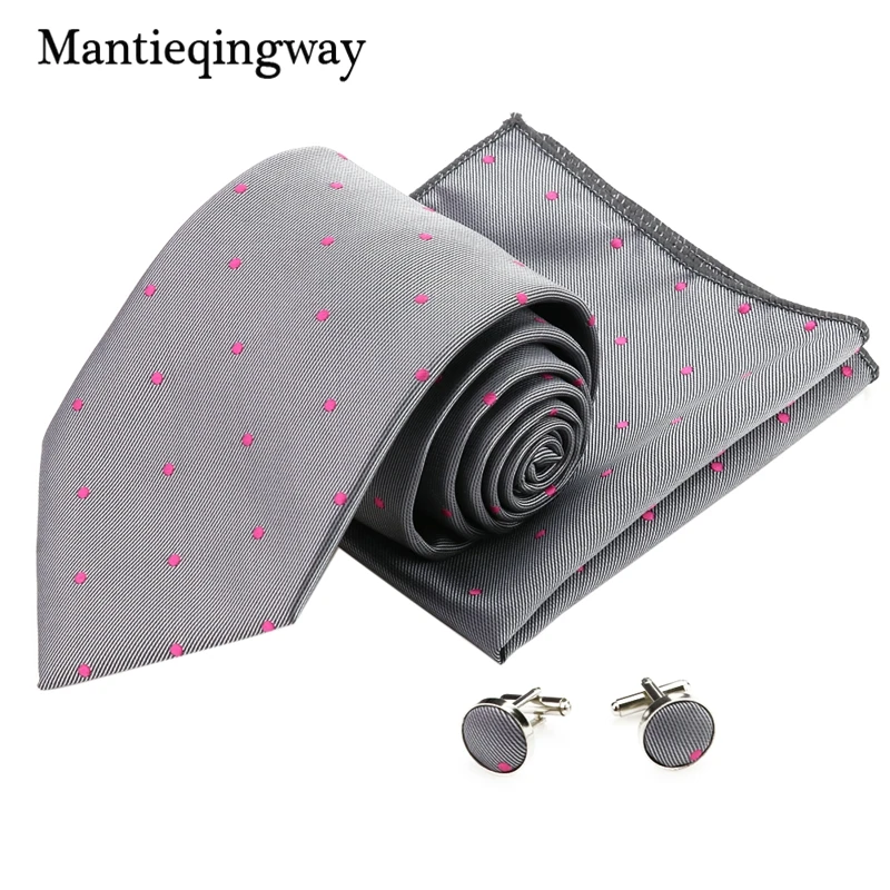 Mantieqingway Новое поступление мужские в горошек бизнес полиэстер полотенце для