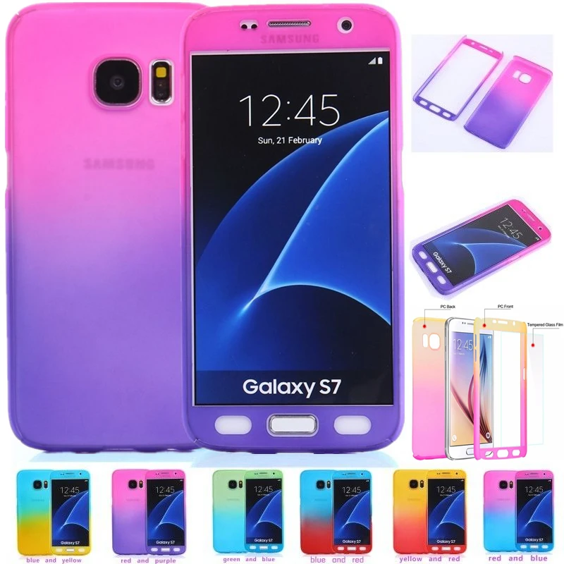 Zeallion для самсунга S5 S6 S7 Edge S8 Plus J5 J7 A7 2016 Note 5 8 360 градусов полный защитный чехол с