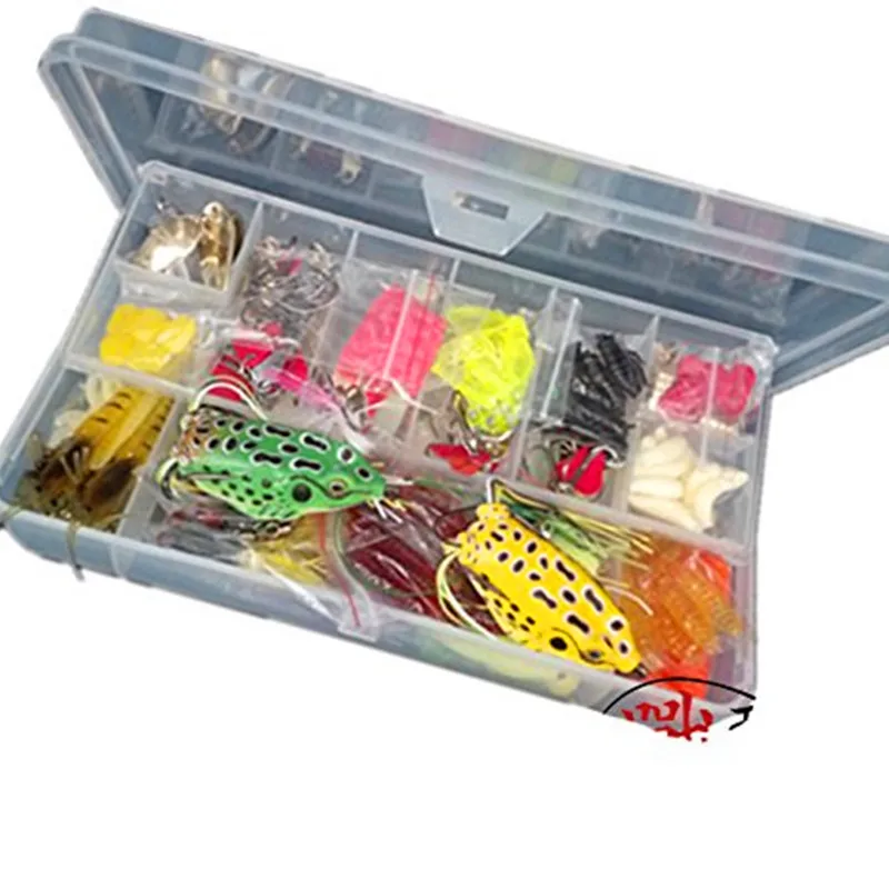 Набор рыболовных приманок LifeVC мягкие и жесткие приманки набор снастей