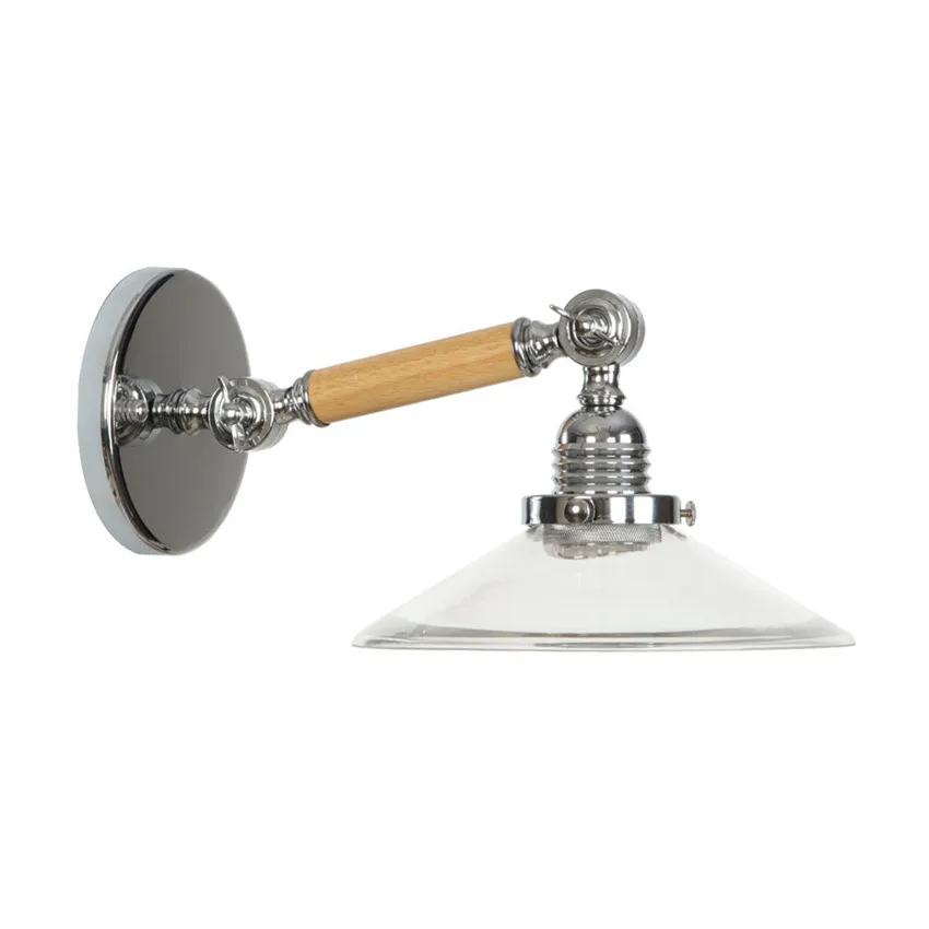 Простой Лофт Эдисон светодиодный настенный светильник Современный Регулируемый