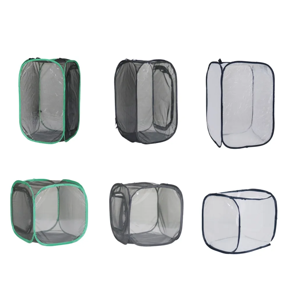 Клетка для разведения насекомых 1 шт. сетчатая ткань Бабочка Mantis цилиндрическая