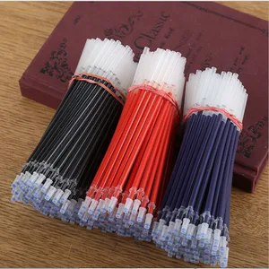 30 шт., игла, гелевая ручка, заправка, 0,38 мм, пули, 0,5 вместо пули, плавная, для письма, школы, офиса, канцелярские принадлежности, синий, черный, красный, Nuetral Refill