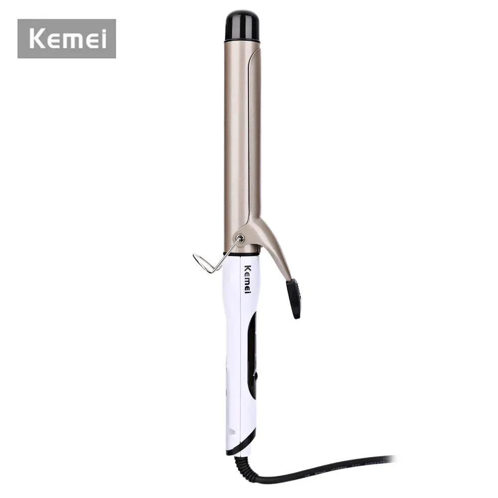 Kemei KM 1001A Регулируемый Температура керамические бигуди щипцы для завивки волос