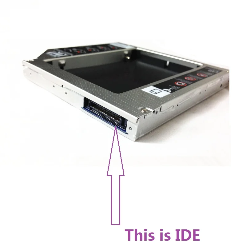 Новый жесткий диск Caddy IDE SATA 2 й bay брекет модуль Tray 12 7 мм расширение памяти для