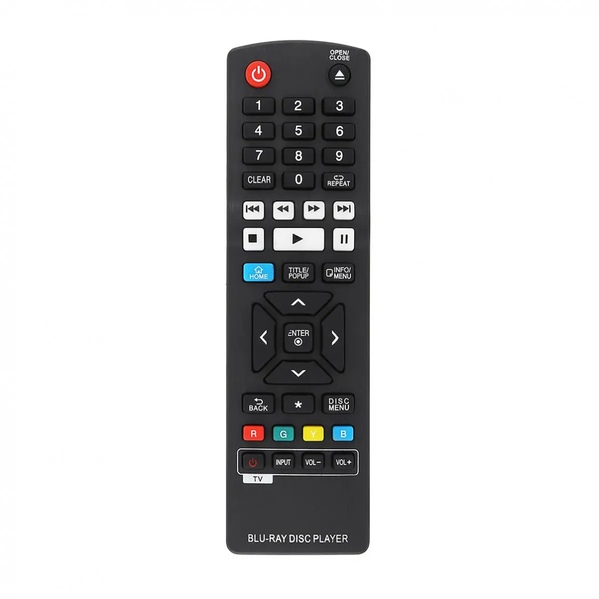 ABS IR 433MHz Replacement TV Remote Control Blu-Ray DVD Player Suitable for LG AKB73735801 / BP330 BP530 BP540 BPM53 - купить по