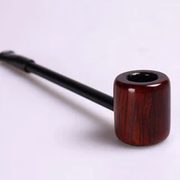 1 pieces fashion wooden smoking pipe red wood mini pipe tobacco cigarettes cigar pipes gift