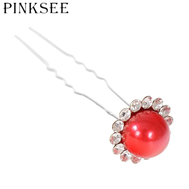 Женские заколки для волос PINKSEE модные аксессуары с имитацией жемчуга украшения