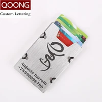 qoong new arrival metal credit card id holder fashion mini money holder with rfid anti chief wallet credit card case kh1 019s