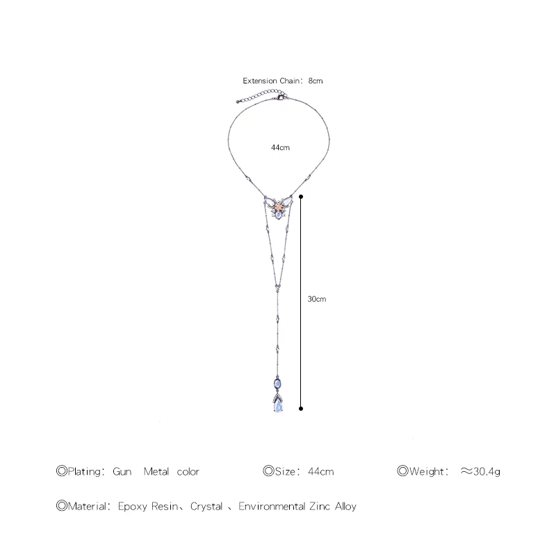 Длинная цепочка кулон ожерелье корейская мода мой заказ ювелирное изделие