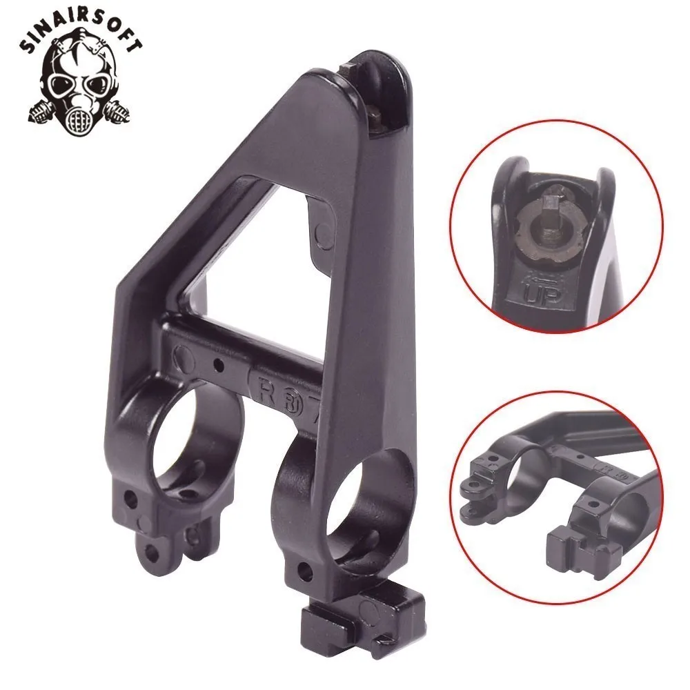 

Tactical AEG Black Metal Triangle Front Sight For M4 Series Airsoft Paintball Shooting Accessories