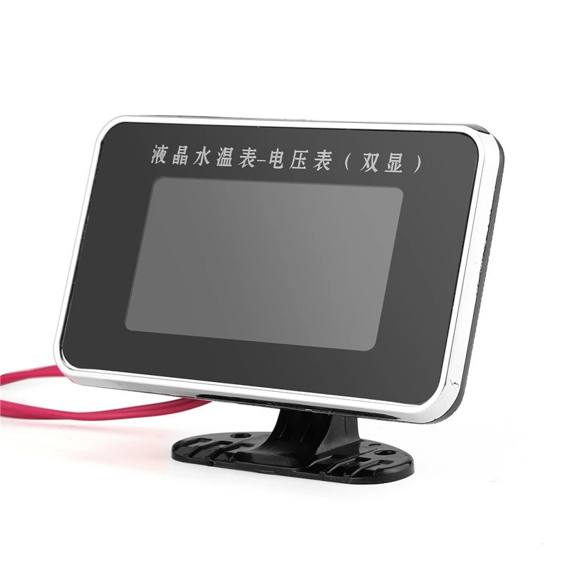2 в 1 Универсальный Автомобильный ЖК дисплей Экран Цифровой вольтметр измеритель