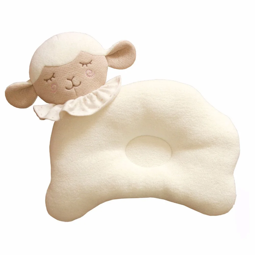 

Newborn baby sleeping pillow 2018 cute cartoon baby elephant pillow coussin soft baby pillow safety seat headrest travel billows