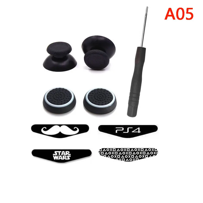 Для Dualshock 4 контроллер аналоговый джойстик для пальца палка крышка s + световые