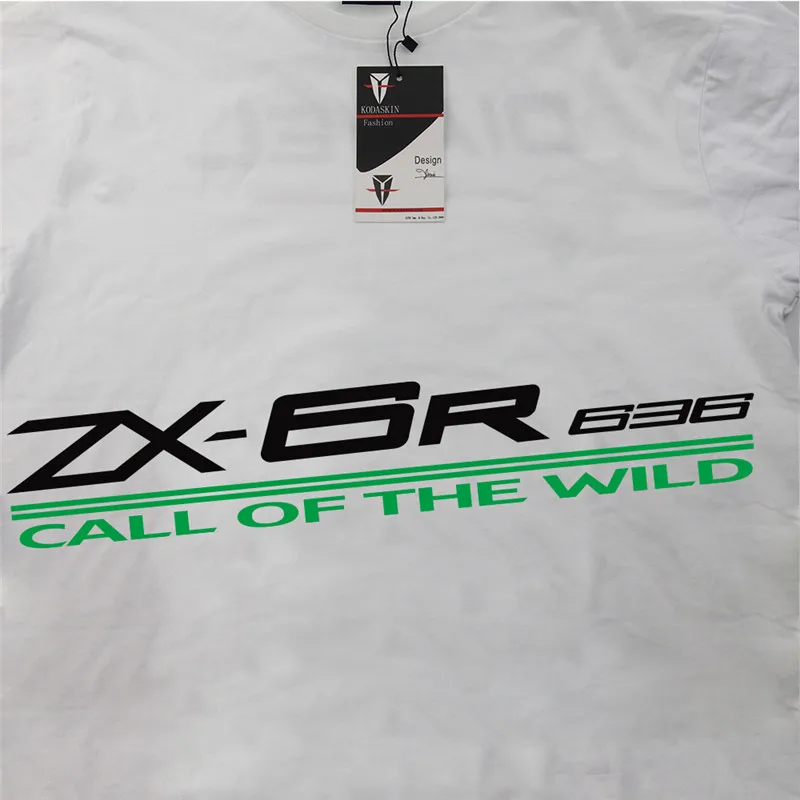 

KODASKIN O Neck MOTO style Pure 100% Cotton Cool Stylish Outwear Customized Loose For ZX-6R 636 Men's T Shirt
